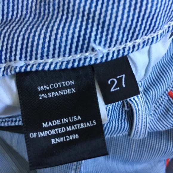 Parker Smith | Skinny Step-Hem Mid-Rise stripe Jeans - Picture 11 of 13